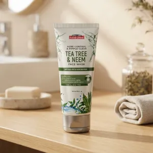 Saeed Ghani Tea Tree & Neem Face Wash - Acne Control & Pimple Clear (Infused with Niacinamide) - 50ml