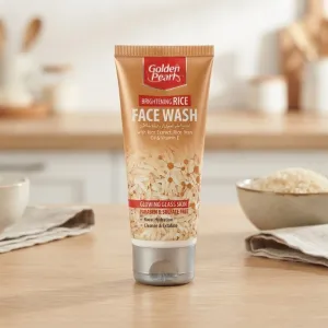 Golden Pearl Brightening Rice Face Wash with Rice Extract, Rice Bran Oil & Vitamin E