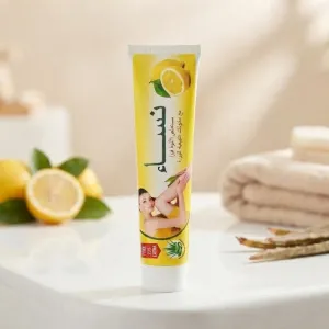 Nisa Hair Removal Cream with Aloe Vera and Lemon Extract - Gentle & Smooth Formula