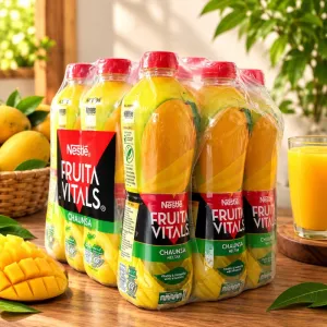 Nestlé Fruita Vitals Mango Juice 1000ml - Pack of 12 Bottles, Pure Fruit Drink Multipack