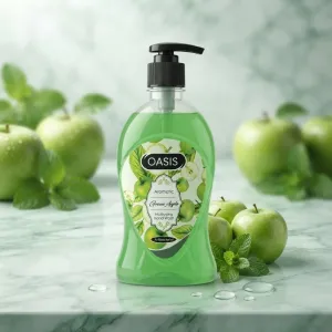 Oasis Aromatic Green Apple Moisturizing Hand Wash - Antibacterial Pump Bottle