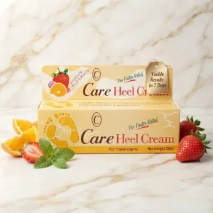 Care Heel Cream for Foot Care - 25ml | Vitamin E & Fruit Extracts for Faster Relief & Cracked Heels