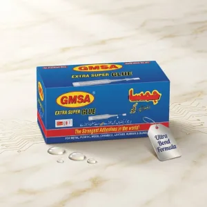 GMSA Extra Super Glue – Strong Adhesive for Metal, Plastic, Wood, Ceramics, Leather & Rubber