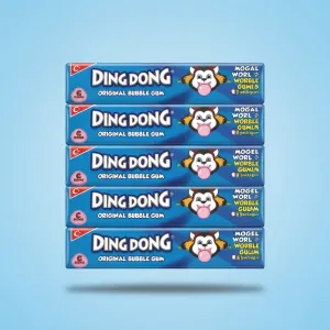 Ding Dong Original Bubble Gum - Multi-Pack Value Bundle