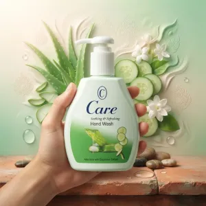 Care Soothing & Refreshing Hand Wash - Aloe Vera with Cucumber Extract, Pump Bottle (Moisturizing & Antibacterial Formula)