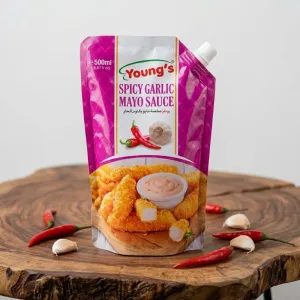 Young's Spicy Garlic Mayo Sauce - 500ml