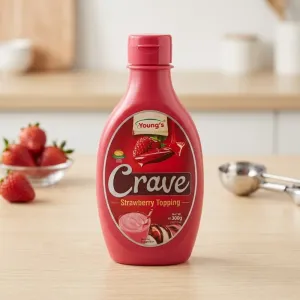 Young's Crave Strawberry Topping - 300g
