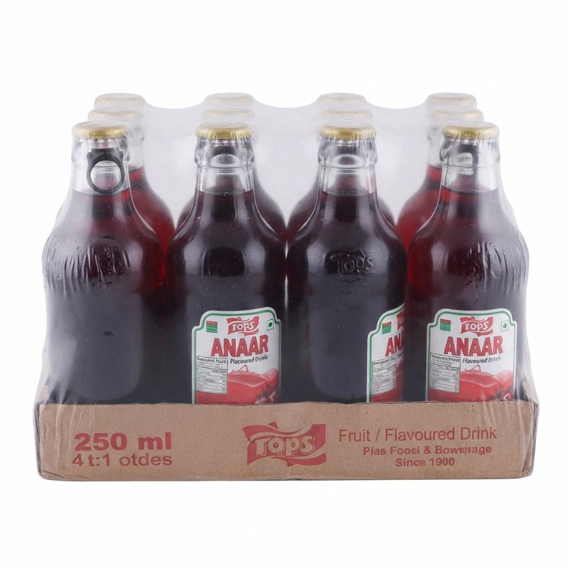 Tops Anaar Flavoured Drink 250ml | Refreshing Pomegranate Flavour