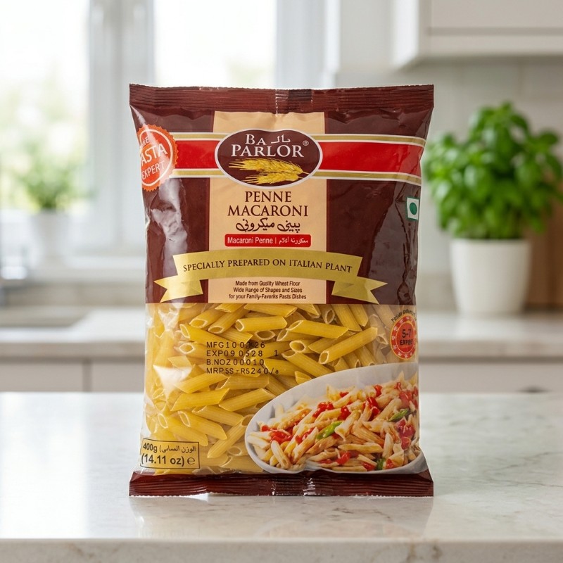 Bake Parlor Penne Macaroni 400g – Italian Style Pasta for Delicious Pasta, Macaroni, Salads & Family Meals