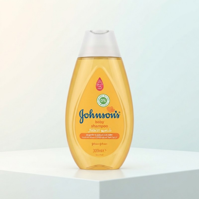 Johnson's Baby Shampoo 300ml – Gentle Cleansing Formula for Babies