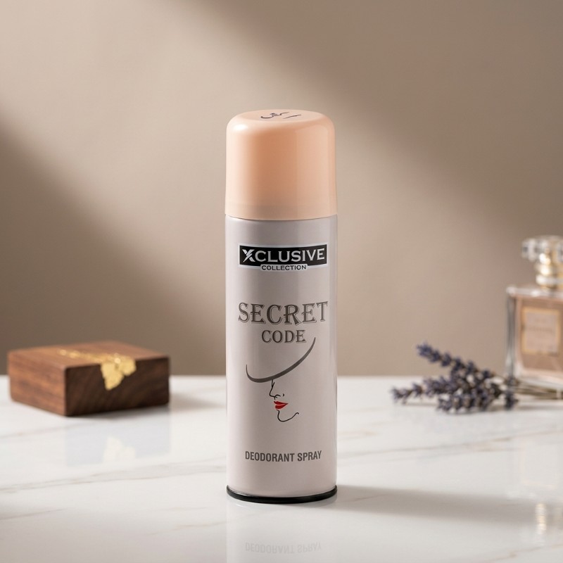 Xclusive Collection Secret Code Deodorant Spray – Elegant Fragrance Body Spray for Women with Fresh & Pleasant Scent