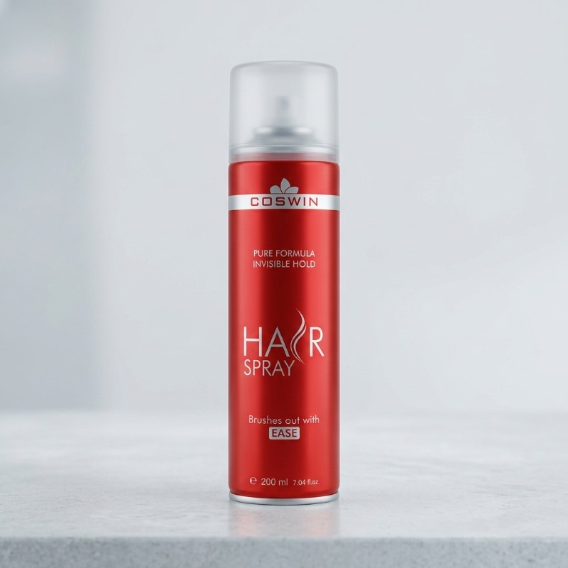 Coswin Hair Spray 200 ml – Pure Formula Invisible Hold Hair Styling Spray for Easy Brushing & Long-Lasting Hair Control