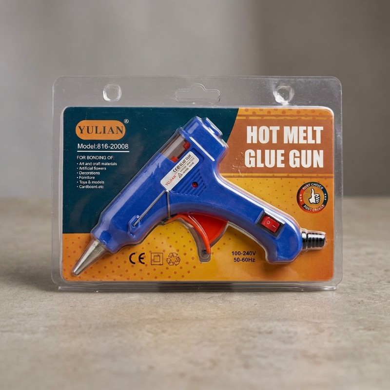 YULIAN Hot Melt Glue Gun 816-20008 | Electric Hot Glue Gun for Craft, DIY & Repairs