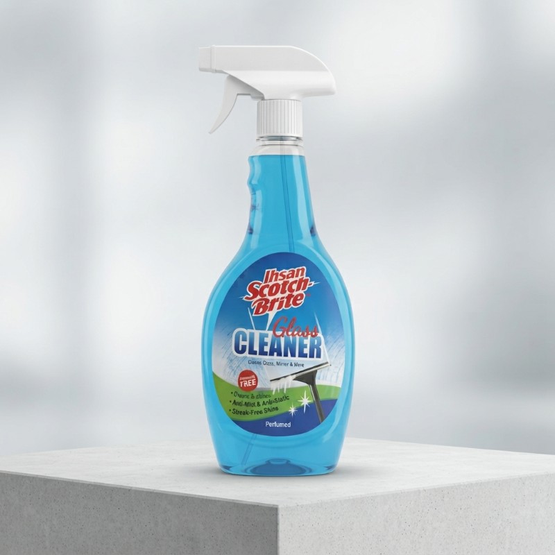 Ihsan Scotch Brite Glass Cleaner 750ml | Multi-Surface Glass, Mirror & Window Cleaner