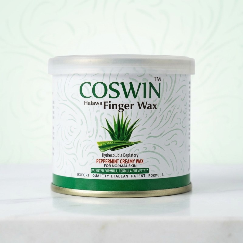 COSWIN Halawa Finger Wax Peppermint Creamy Wax for Normal Skin | Hydrosoluble Hair Removal Wax