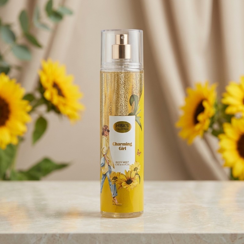 HIBA'S Collection Charming Girl Body Mist 250ml | Perfumed Body Mist for Women | Floral Fragrance