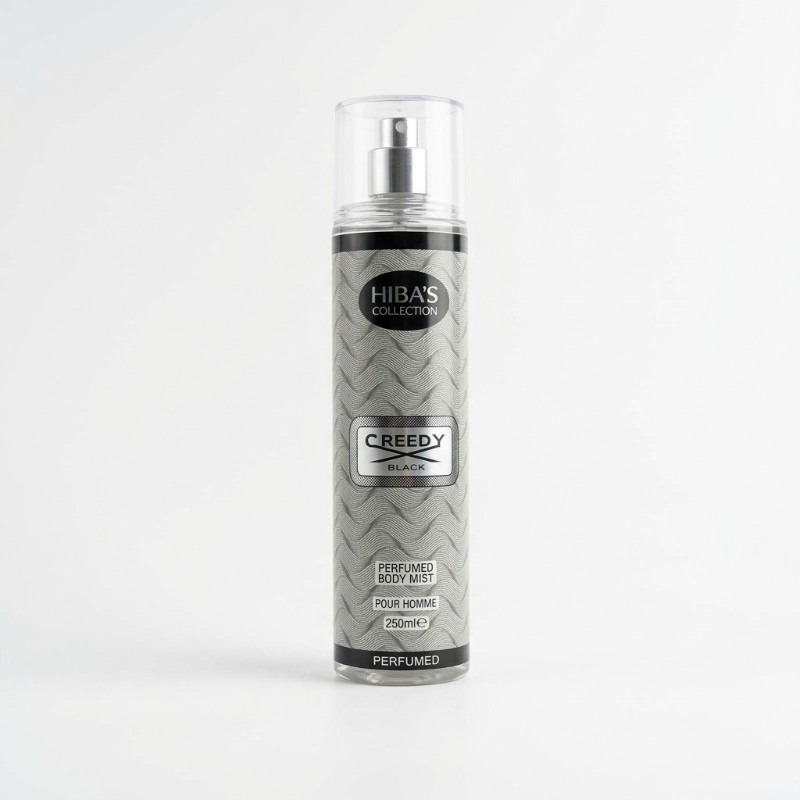 HIBA'S Collection Creedy Black Perfumed Body Mist 250ml | Pour Homme | Long Lasting Fragrance