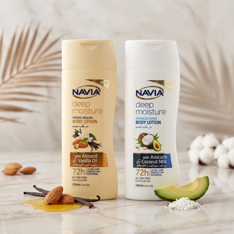 Deep Moisture Body Lotion 200ml | Intense Moisturizing Body Lotion | Almond Vanilla & Avocado Coconut Variants