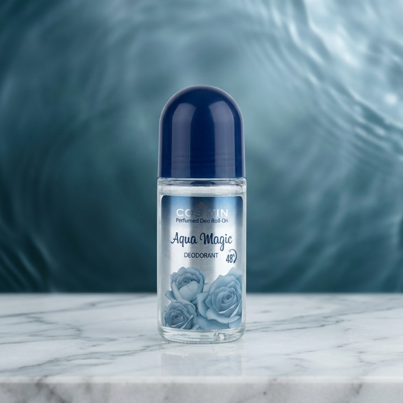 Coswin Aqua Magic Perfumed Deo Roll-On | 48H Deodorant | Fresh & Long-Lasting Fragrance