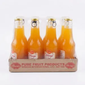 Shezan Mango Juice 250ml | Pack of 4 Glass Bottles | Refreshing Mango Fruit Drink
