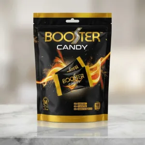 Booster Candy 100 Pieces | Sweet Fruit-Flavored Hard Candy | 500g Pack