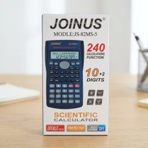 JOINUS JS-82MS-5 Scientific Calculator | 240 Functions | 10+2 Digits | Double Display Calculator