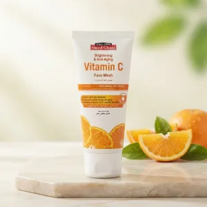 Saeed Ghani Vitamin C Face Wash 50ml – Brightening & Anti-Aging Facial Cleanser with Natural Actives