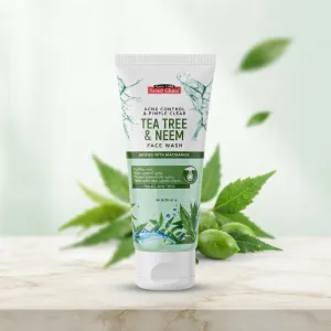 Saeed Ghani Tea Tree & Neem Face Wash 50ml – Acne Control & Pimple Clear Facial Cleanser Infused with Niacinamide