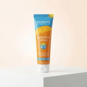 Coswin Sunscreen Cream SPF 60 50g – UVA + UVB Protection Sweat Resistant Sunscreen for Face