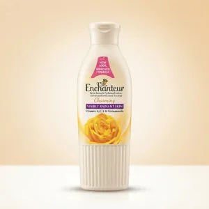 Enchanteur Charming Satin Smooth Perfumed Lotion – Visibly Radiant Skin with Vitamin A, C, E & Niacinamide