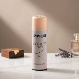 Xclusive Collection Secret Code Deodorant Spray – Elegant Fragrance Body Spray for Women with Fresh & Pleasant Scent