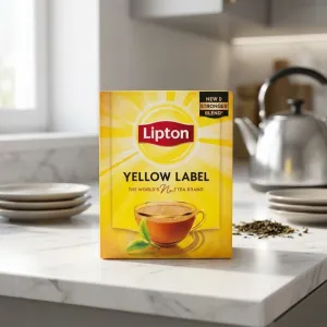 Lipton Yellow Label Black Tea – New & Stronger Blend, Premium Tea for Everyday Enjoyment