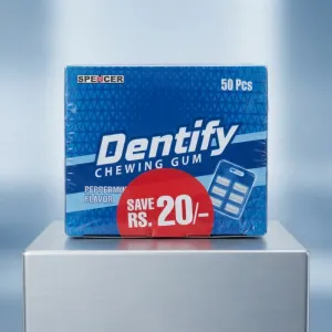 Spencer Dentify Chewing Gum | Peppermint Flavor | 50 Pcs | Refreshing Chewing Gum