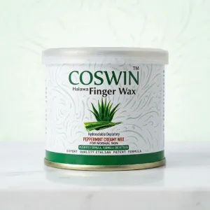 COSWIN Halawa Finger Wax Peppermint Creamy Wax for Normal Skin | Hydrosoluble Hair Removal Wax