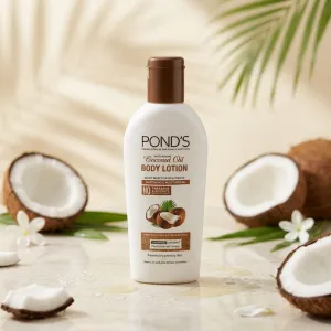 POND’S Coconut Oil Body Lotion | Moisturizing & Nourishing Lotion for Dry Skin | 24-Hour Moisturization