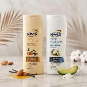 Deep Moisture Body Lotion 200ml | Intense Moisturizing Body Lotion | Almond Vanilla & Avocado Coconut Variants