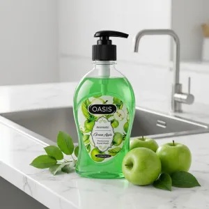 Oasis Green Apple Hand Wash | Moisturizing & Antibacterial Liquid Hand Soap | Aromatic Green Apple