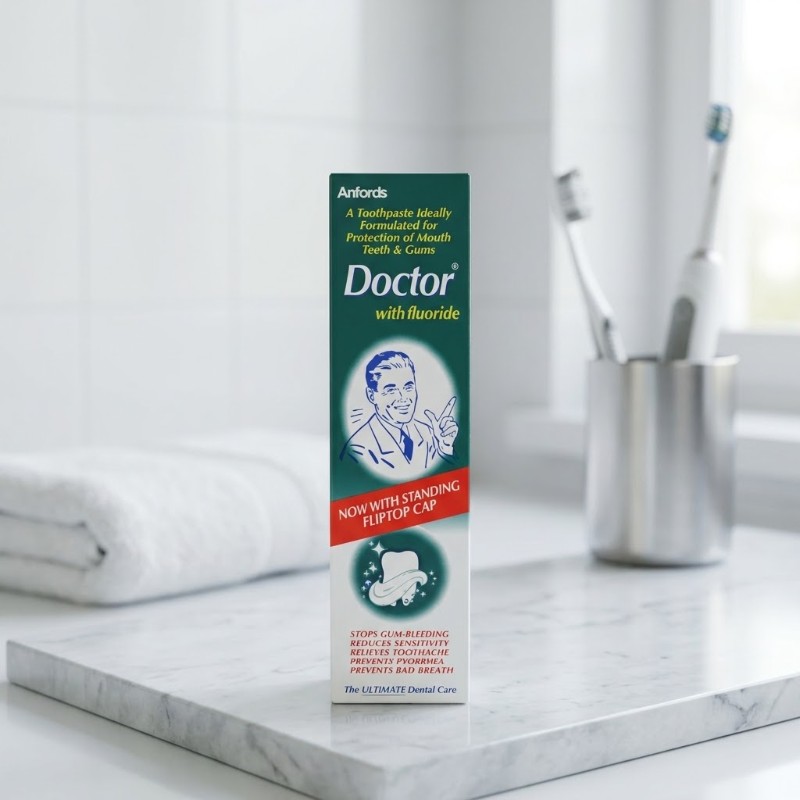 Anfords Doctor Toothpaste with Fluoride - Stops Bleeding Gums, Relieves Sensitivity & Toothache - Complete Oral Protection