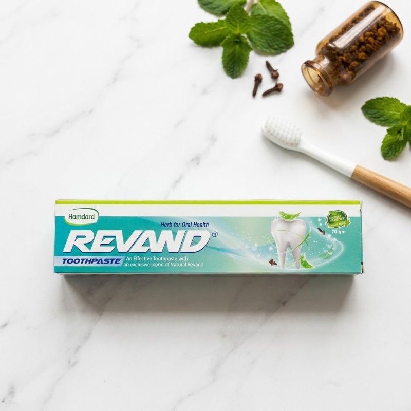 Hamdard Revand Toothpaste 70g - Natural Herbal Oral Care Blend with Revand for Healthy Teeth & Strong Gums