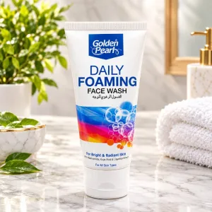Golden Pearl Daily Foaming Face Wash - For Bright & Radiant Skin - Enriched with Niacinamide, Kojic Acid & Liquorice Extract