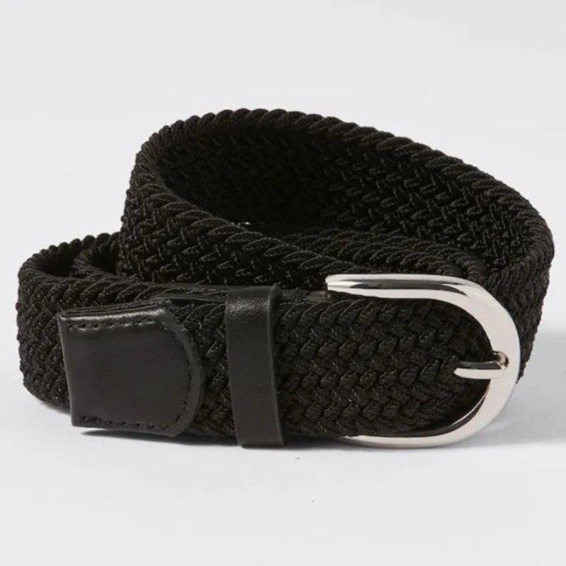 Ladies Braided Elastic Woven Leather Stretchable Belt for Girls & Women – Imported Quality