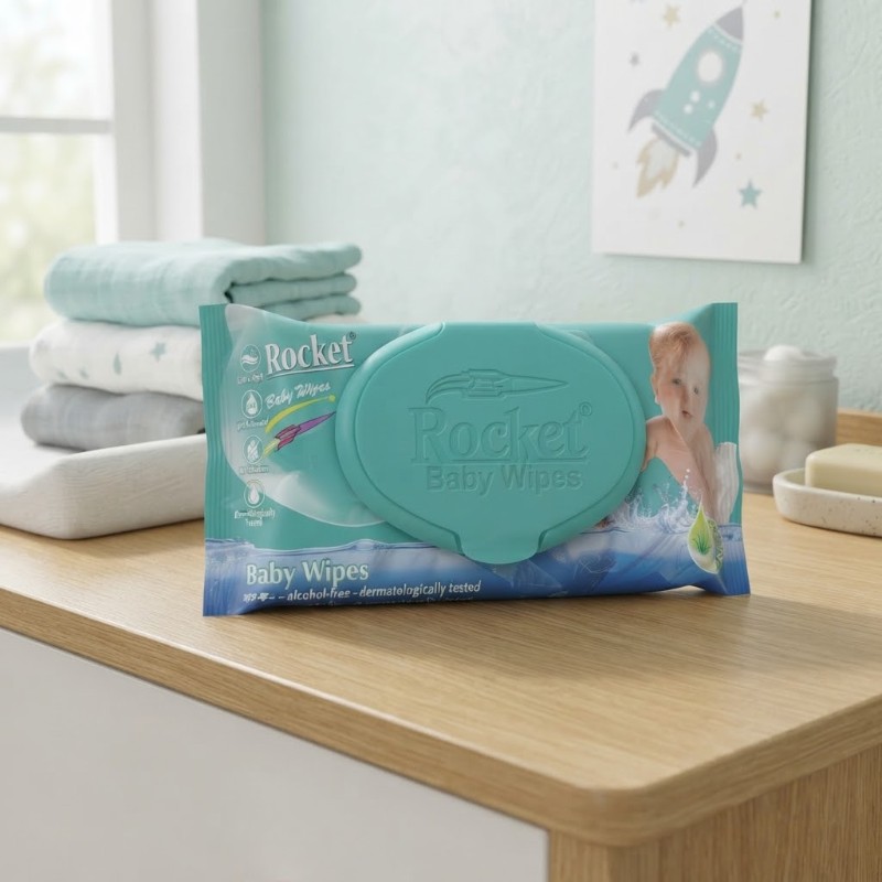 Rocket Baby Wipes | Gentle Alcohol-Free Cleansing Wipes