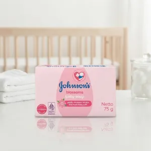 Johnson's Blossoms Baby Soap | Gentle Cleansing Soap for Soft Baby Skin | 75g