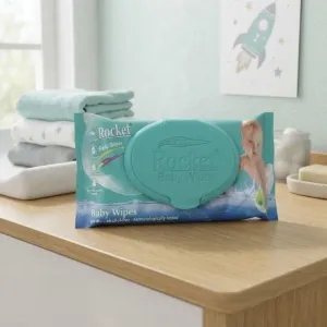 Rocket Baby Wipes | Gentle Alcohol-Free Cleansing Wipes