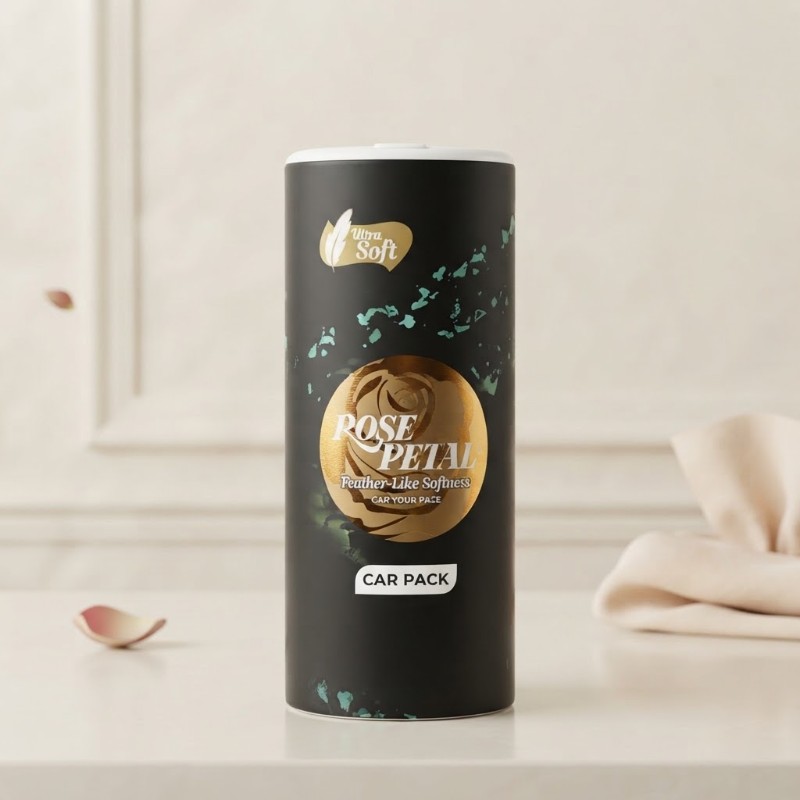 Rose Petal Ultra Soft Car Pack Tissue Paper