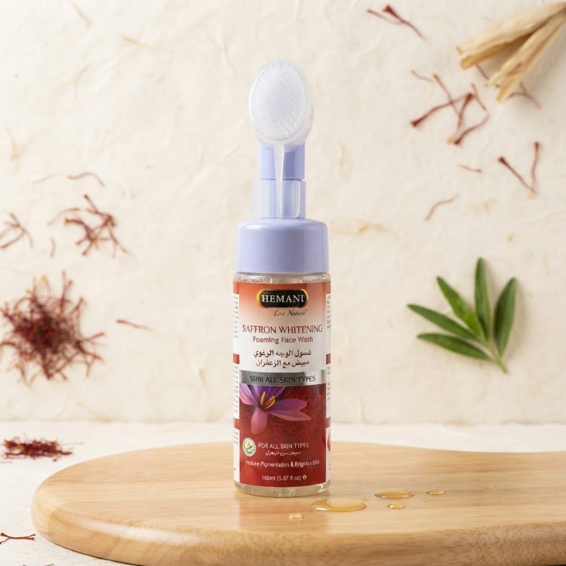 Hemani Saffron Whitening & Expert Deep Clean Foaming Face Wash