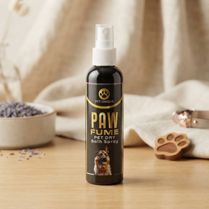 PET UNIQUE Paw FumE Pet Dry Bath Spray