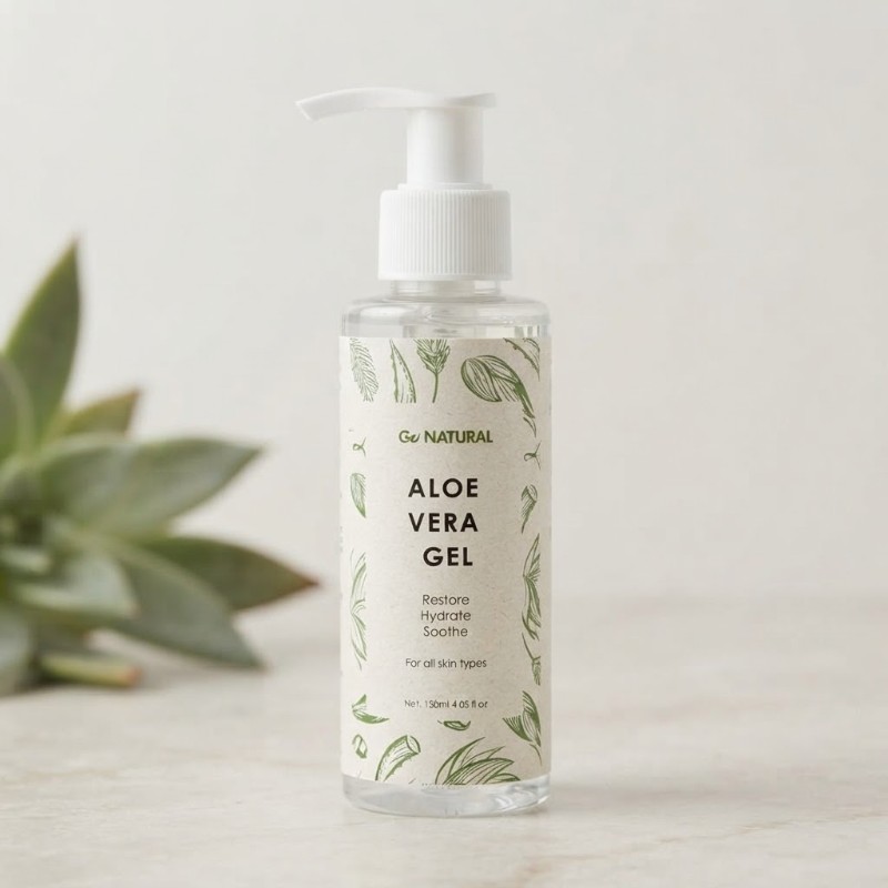 Go Natural Aloe Vera Gel 120ml - Hydrate & Soothe Skin