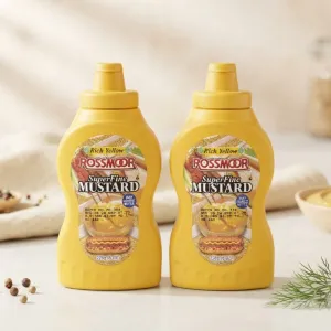 1 Pcs ROSSMOOR Rich Yellow Super Fine Mustard 226g Bottle