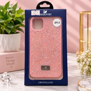 Pink Glitter Back Cover for iPhone 11 – Sparkling Decorative Phone Case